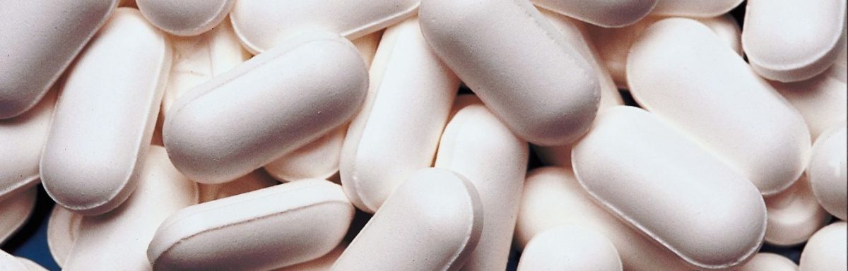 White pills.